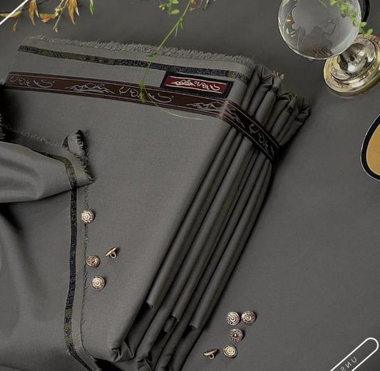 Men's Unstitched Wash & Wear Plain Suit