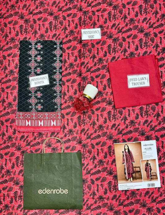 3Pcs Women's Unstitched printed Suit