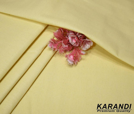 Men's Unstitched Karandi Plain Suit Premium Quality