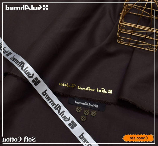 Men's Unstitched Cotton Plain Suit