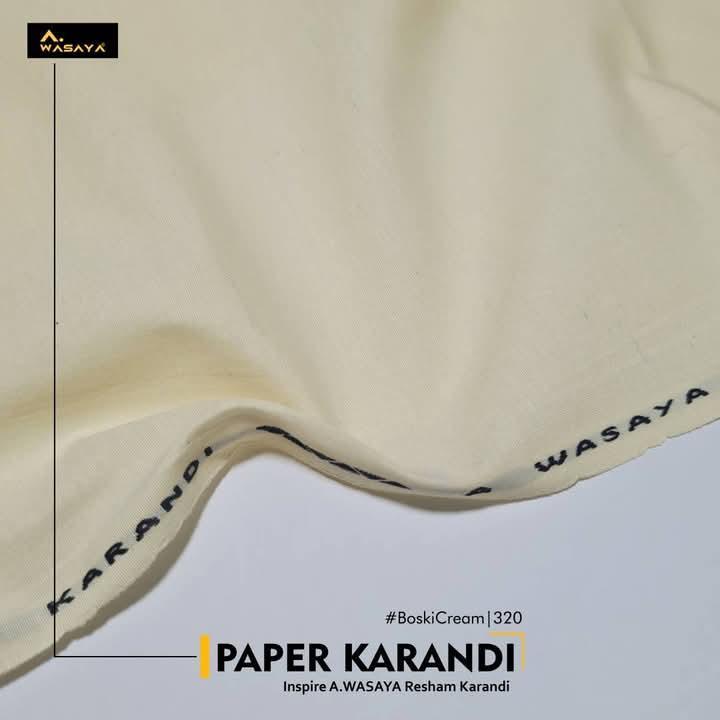 Men's Unstitched Karandi Plain Suit Premium Quality