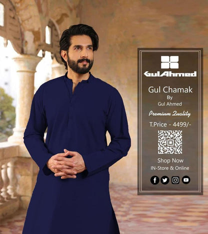 Men's Unstitched Silk Plain Suit