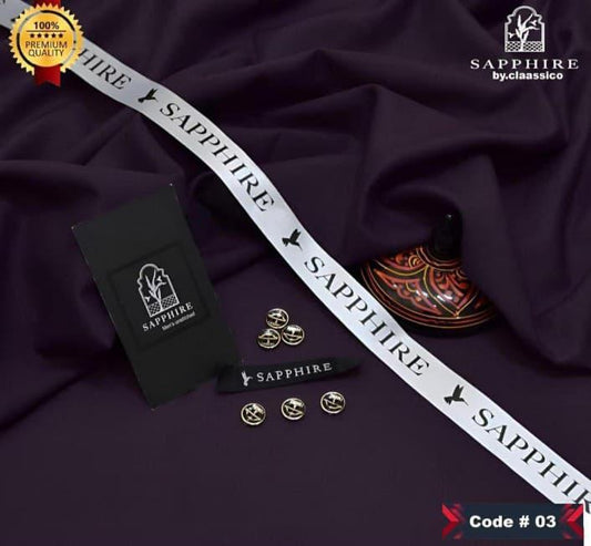 Men's Unstitched Wash & Wear Plain Suit Premium Quality