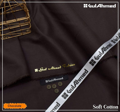 Men's Unstitched Cotton Plain Suit