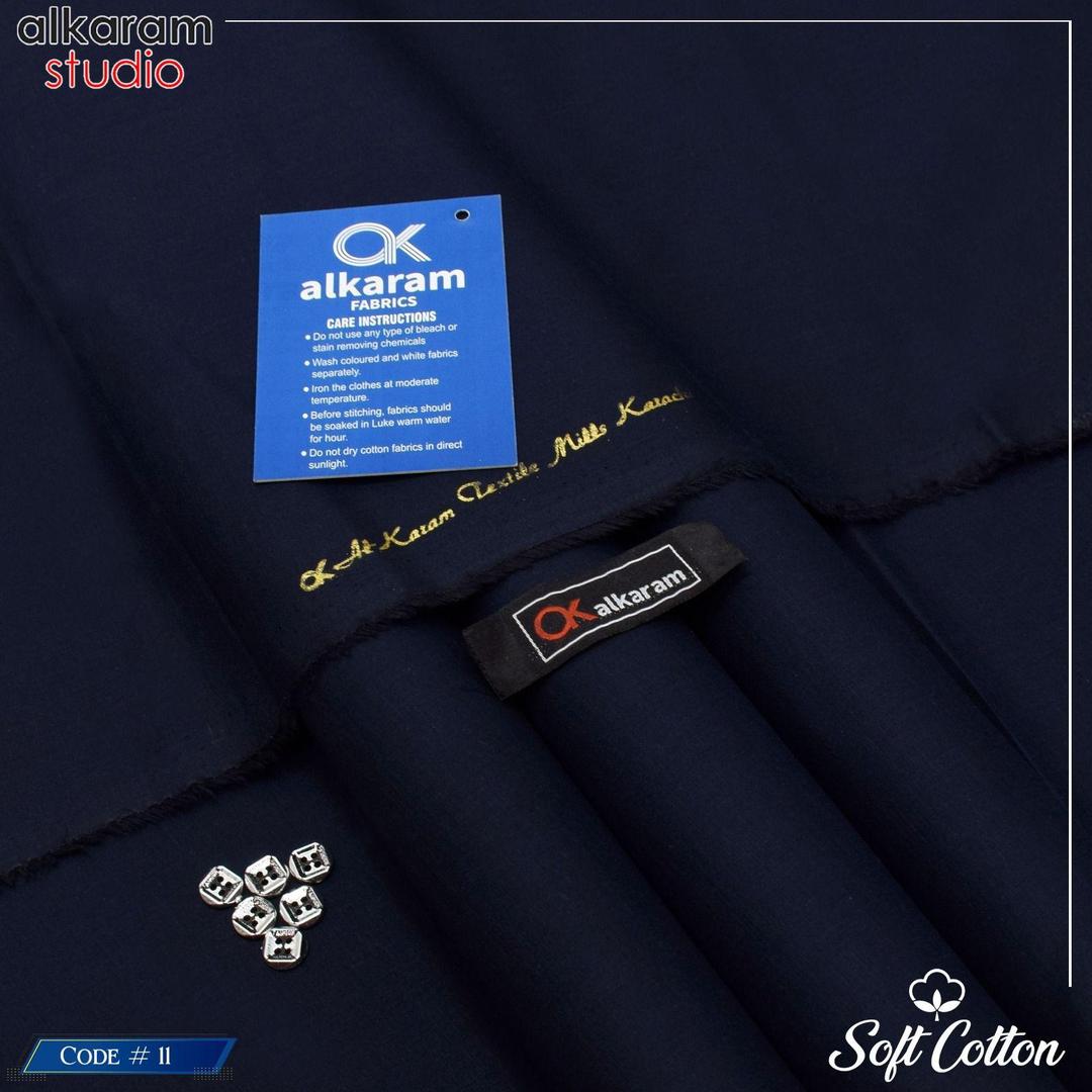 Men's Unstitched Soft Cotton Plain Suit