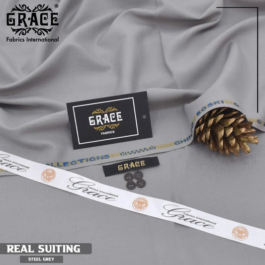 Men's Unstitched Wash & Wear Plain Suit