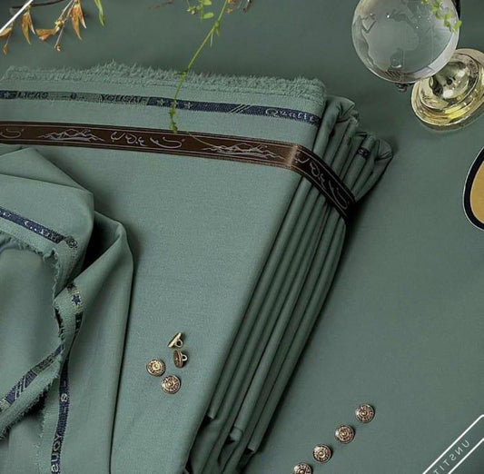 Men's Unstitched Wash & Wear Plain Suit