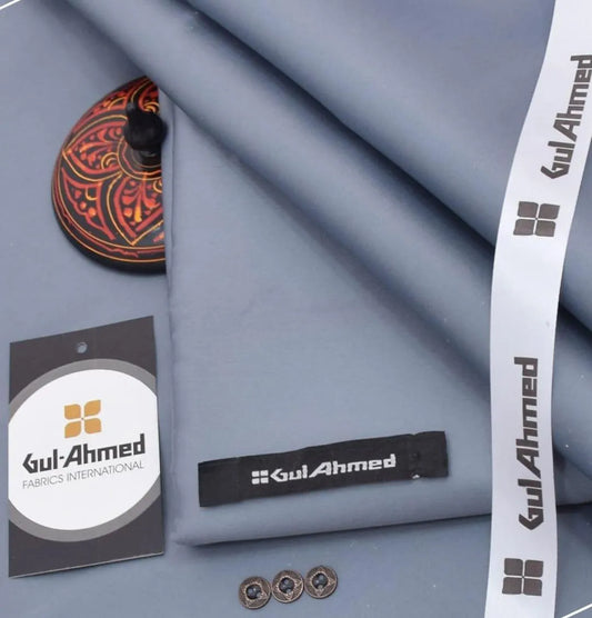 Men's Unstitched Cotton Plain Suit