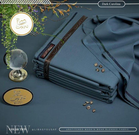 Men's Unstitched Wash & Wear Plain Suit