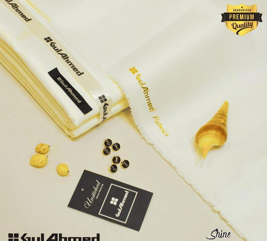 Men's Unstitched Satin Silk Plain Suit